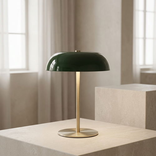 Bedside Lamp Cordless LED 1W Green Dimmable Alloy, Dimmable Warm Glow