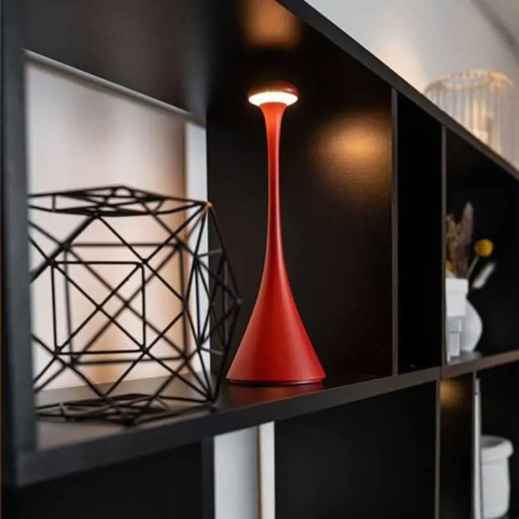 Cordless Rechargeable Mushroom Table Lamp with Touch Control – Modern Bedroom Ambient Lighting 3