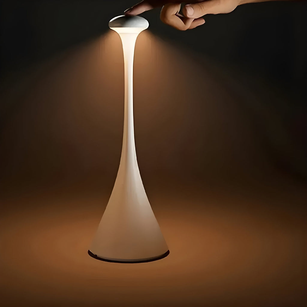 Cordless Rechargeable Mushroom Table Lamp with Touch Control – Modern Bedroom Ambient Lighting 6
