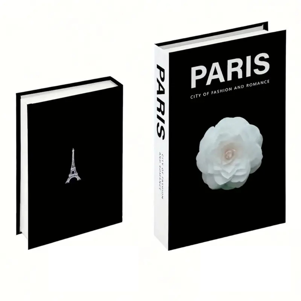 Elegant Decorative Faux Book Set – Set of 3 Stylish Fake Books Decor for Modern Home Accent, Neutral Tones 4