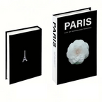 Elegant Decorative Faux Book Set – Set of 3 Stylish Fake Books Decor for Modern Home Accent, Neutral Tones 4