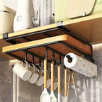 Kitchen_Organizer_Under_Shelf_Stainless_Steel_Paper_Towel_Holder_6